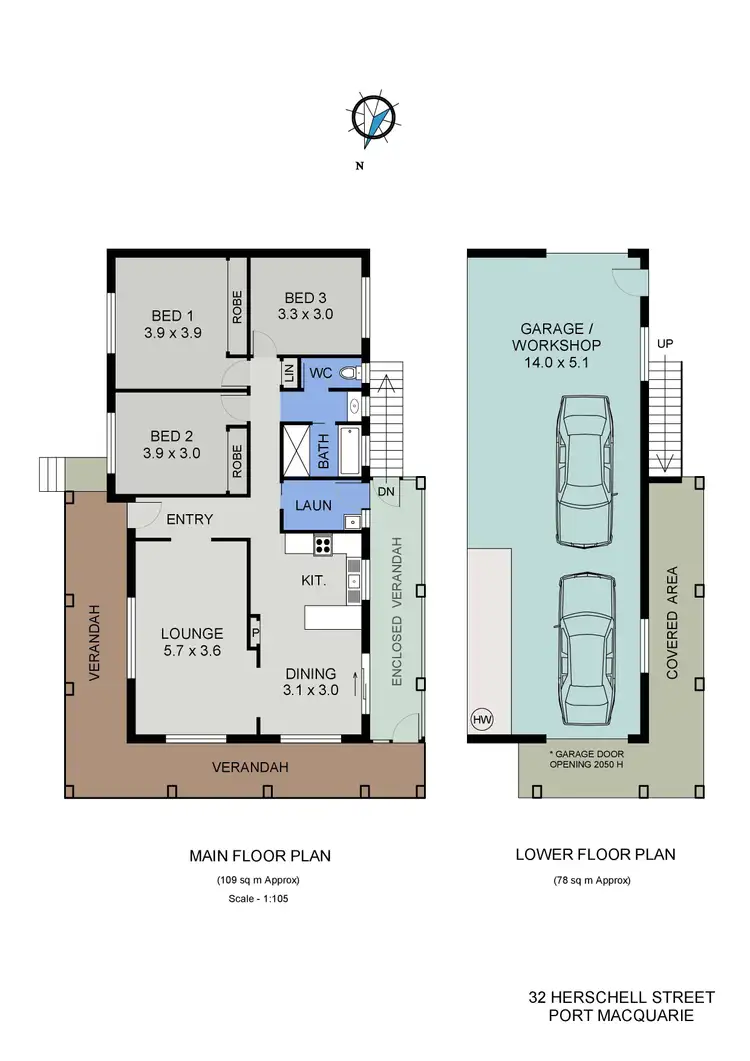 Floorplan of Homely house listing, 32 Herschell Street, Port Macquarie NSW 2444