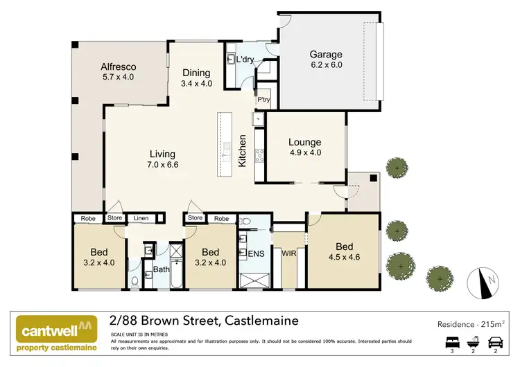 Floorplan of Homely house listing, 2/88 Brown Street, Castlemaine VIC 3450
