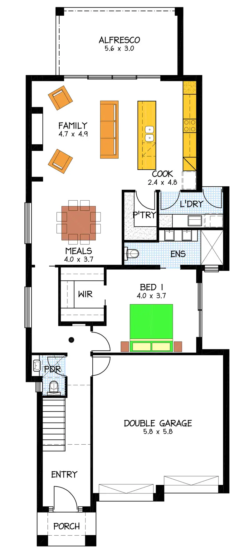Floorplan of Homely house listing, 4 Cardinal Street, St Clair SA 5011