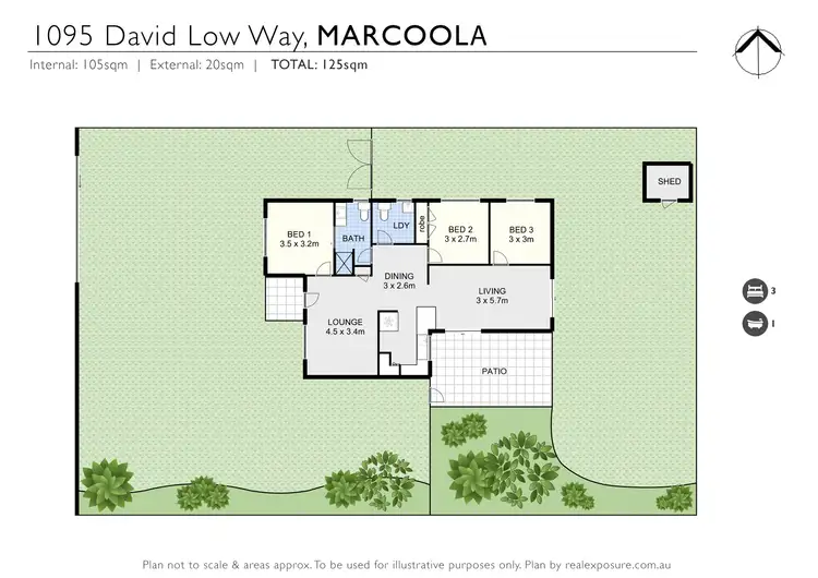 Floorplan of Homely house listing, 1095 David Low Way, Marcoola QLD 4564