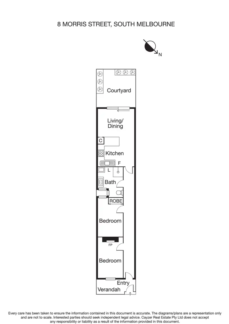 Floorplan of Homely house listing, 8 Morris Street, South Melbourne VIC 3205