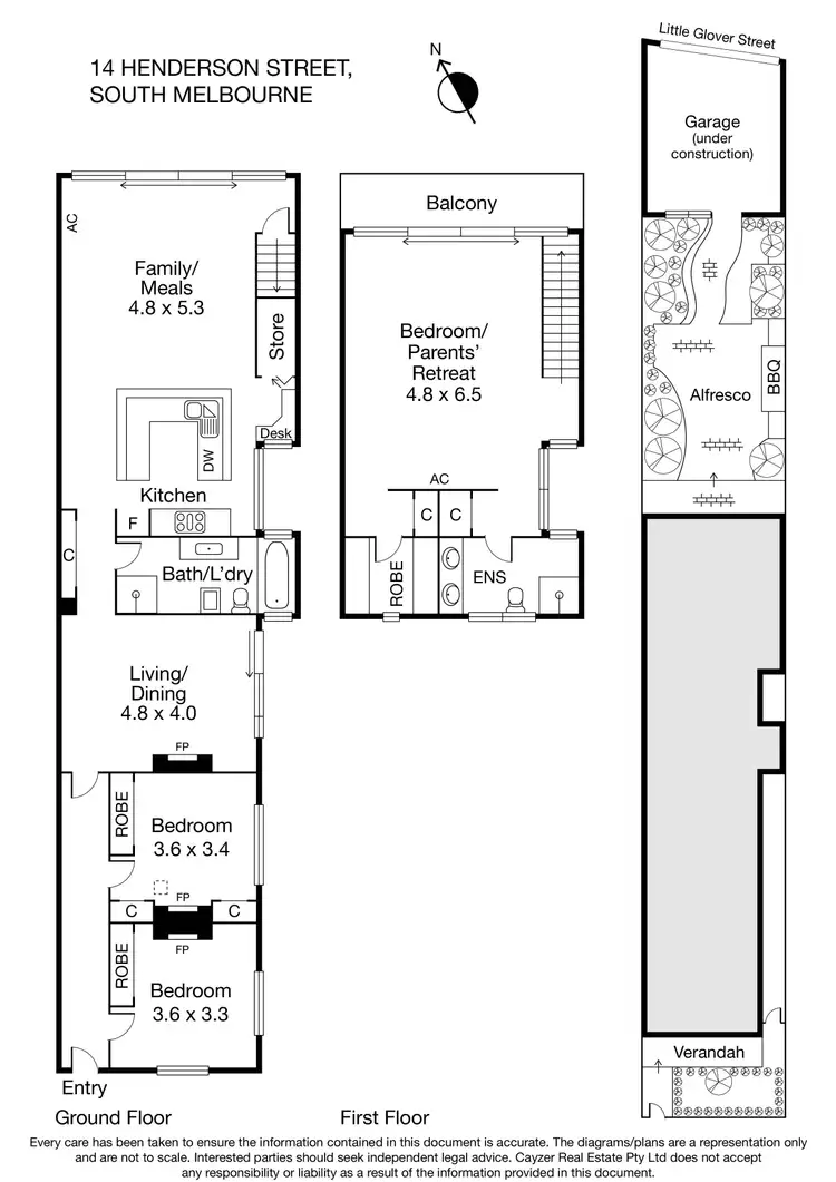 Floorplan of Homely house listing, 14 Henderson Street, South Melbourne VIC 3205