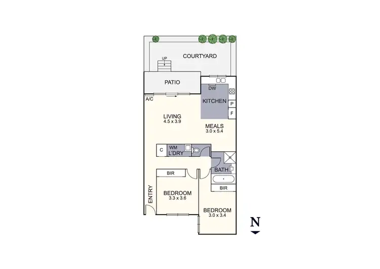 Floorplan of Homely apartment listing, 8/15-17 New Street, Ringwood VIC 3134