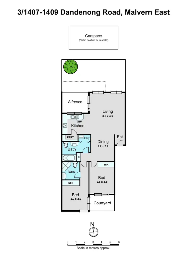 Floorplan of Homely apartment listing, 3/1407-1409 Dandenong Road, Malvern East VIC 3145