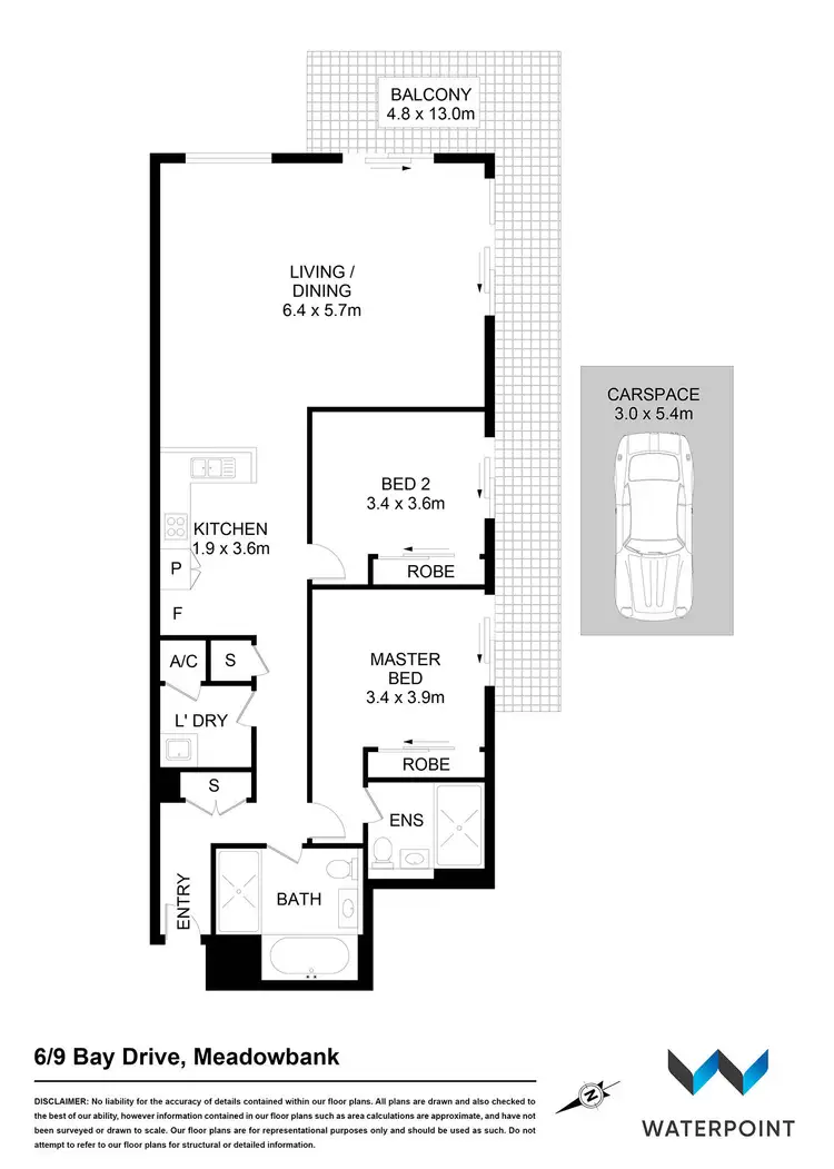 Floorplan of Homely apartment listing, 6/9 Bay Drive, Meadowbank NSW 2114
