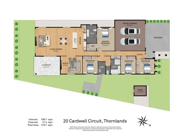 Floorplan of Homely house listing, 20 Cardwell Circuit, Thornlands QLD 4164