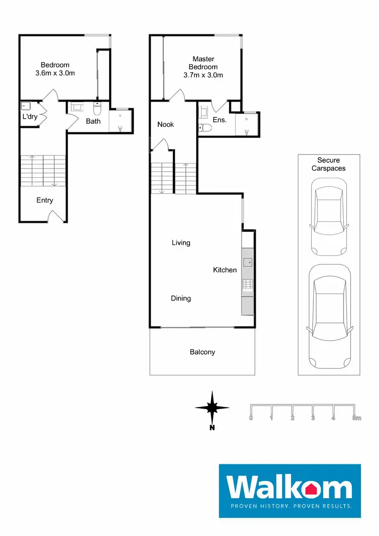 Floorplan of Homely apartment listing, 7606/25 Beresford Street, Newcastle West NSW 2302