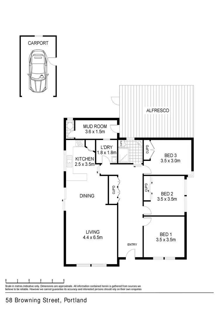 Floorplan of Homely house listing, 58 Browning Street, Portland VIC 3305
