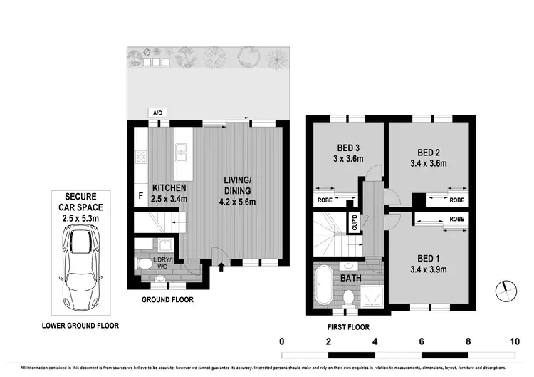 Floorplan of Homely townhouse listing, 3/439 Wentworth Avenue, Toongabbie NSW 2146