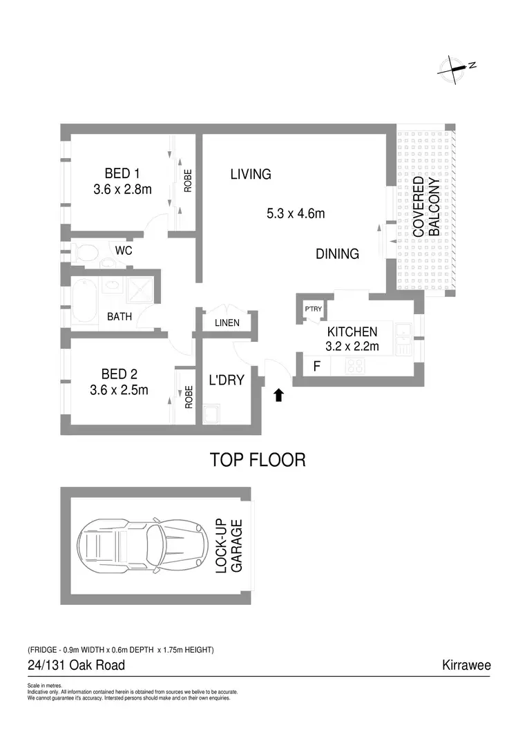 Floorplan of Homely apartment listing, 24/131 Oak Road, Kirrawee NSW 2232