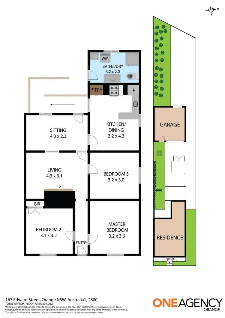Floorplan of Homely house listing, 167 Edward Street, Orange NSW 2800