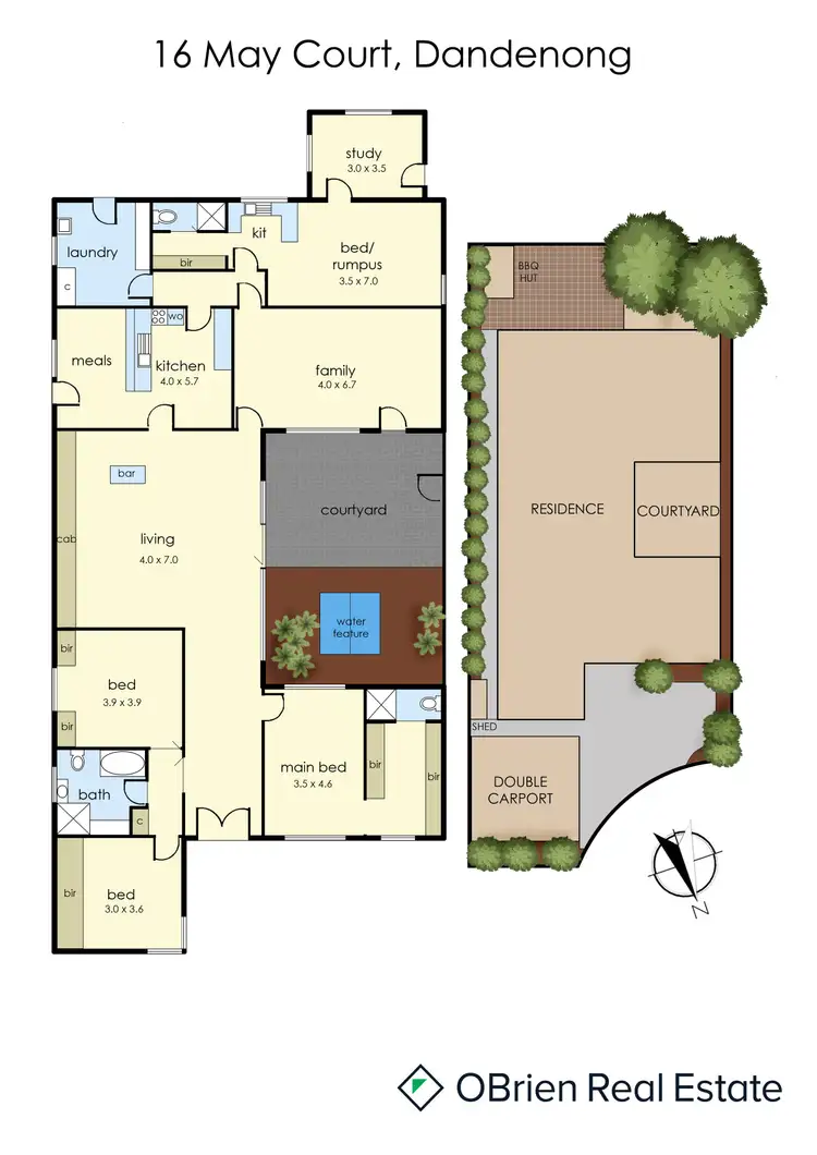 Floorplan of Homely house listing, 16 May Court, Dandenong VIC 3175