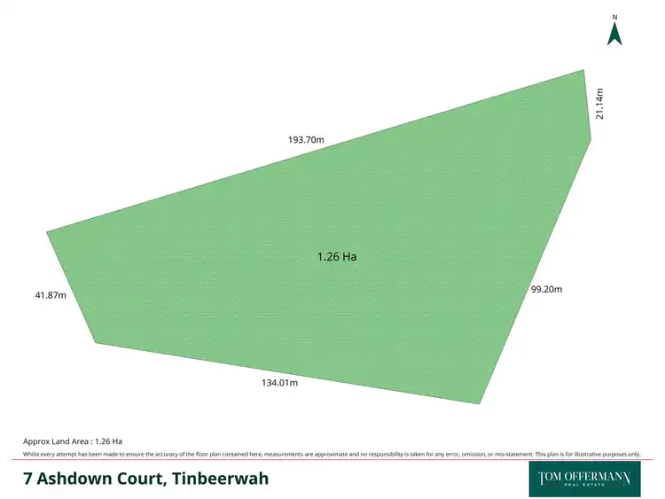 Floorplan of Homely land listing, 7 Ashdown Court, Tinbeerwah QLD 4563