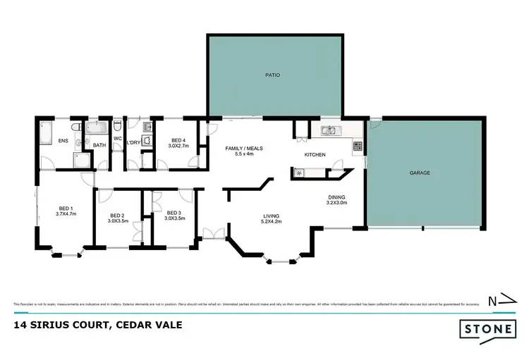 Floorplan of Homely house listing, 14 Sirius Court, Cedar Vale QLD 4285
