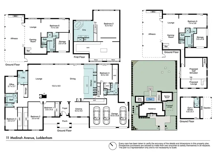 Floorplan of Homely house listing, 11 Medinah Avenue, Luddenham NSW 2745