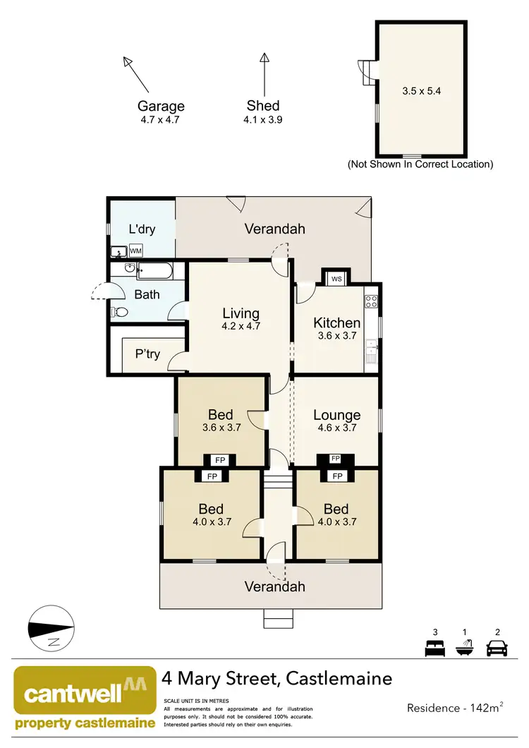 Floorplan of Homely house listing, 4 Mary Street, Castlemaine VIC 3450