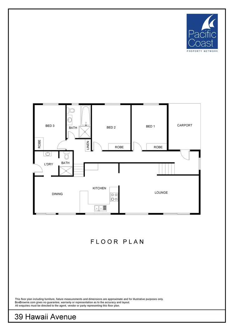 Floorplan of Homely house listing, 39 Hawaii Avenue, Forster NSW 2428