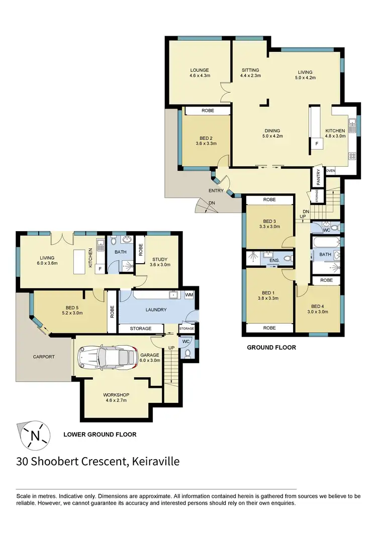 Floorplan of Homely house listing, 30 Shoobert Crescent, Keiraville NSW 2500