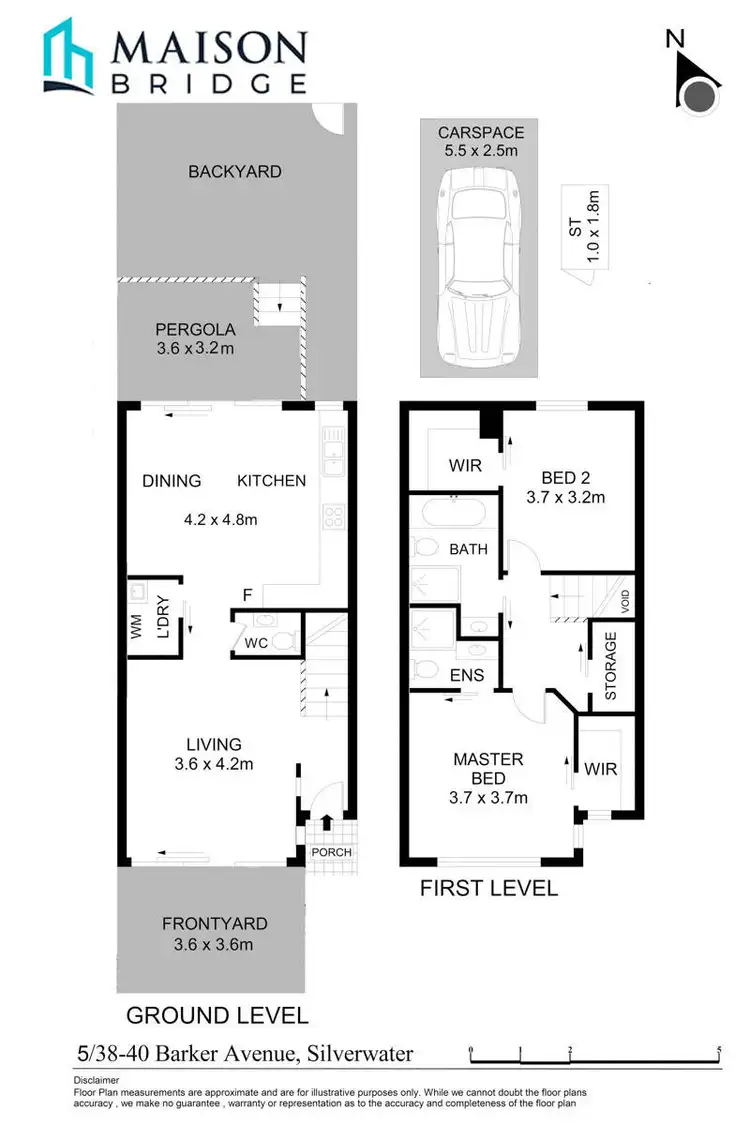 Floorplan of Homely townhouse listing, 5/38-40 Barker Avenue, Silverwater NSW 2128