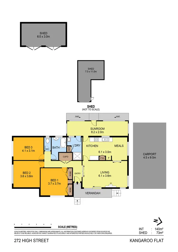 Floorplan of Homely house listing, 272 High Street, Kangaroo Flat VIC 3555