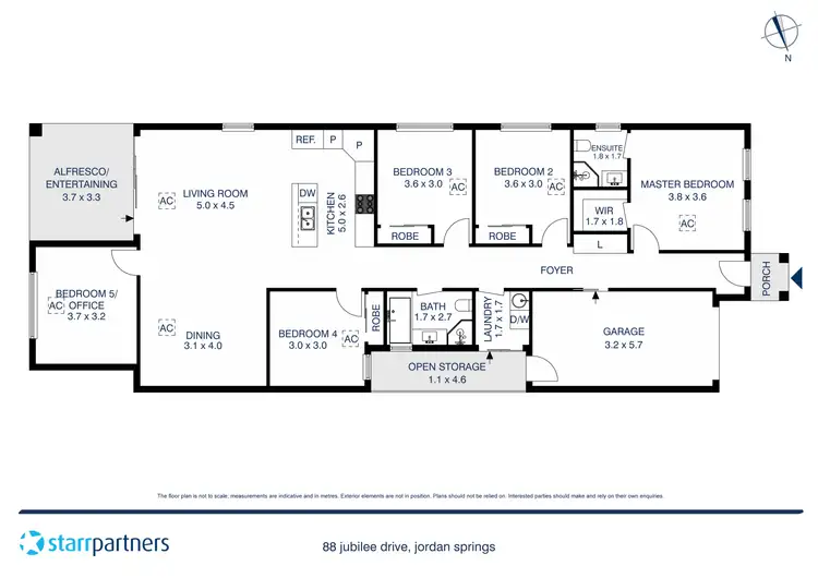 Floorplan of Homely house listing, 88 Jubilee Drive, Jordan Springs NSW 2747
