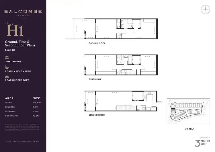 Floorplan of Homely townhouse listing, 13/85 Holborow Avenue, Denman Prospect ACT 2611