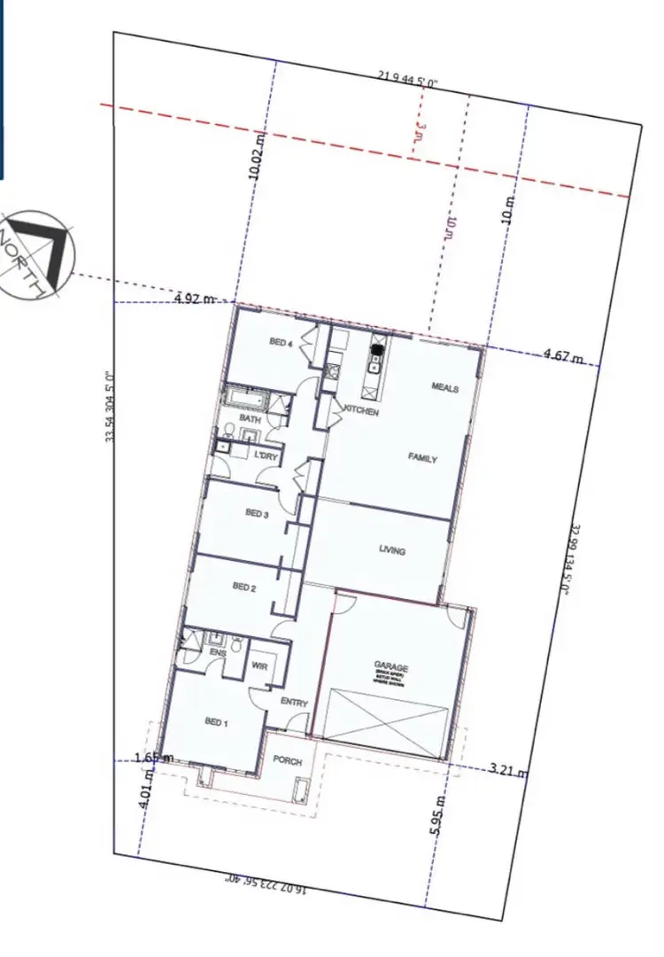 Floorplan of Homely house listing, 53 Vickers Drive, Warrnambool VIC 3280