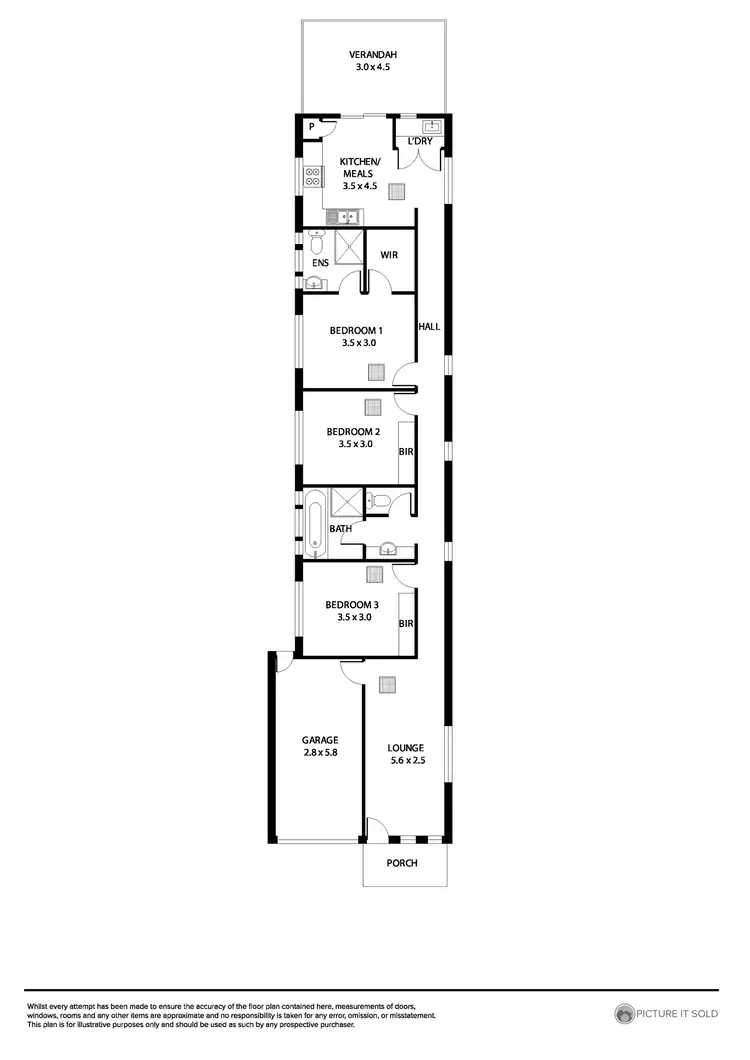 Floorplan of Homely house listing, 31A Cleve Street, Mansfield Park SA 5012