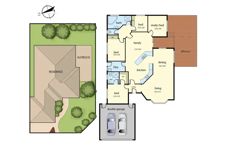 Floorplan of Homely house listing, 14 Stradbroke Close, Berwick VIC 3806