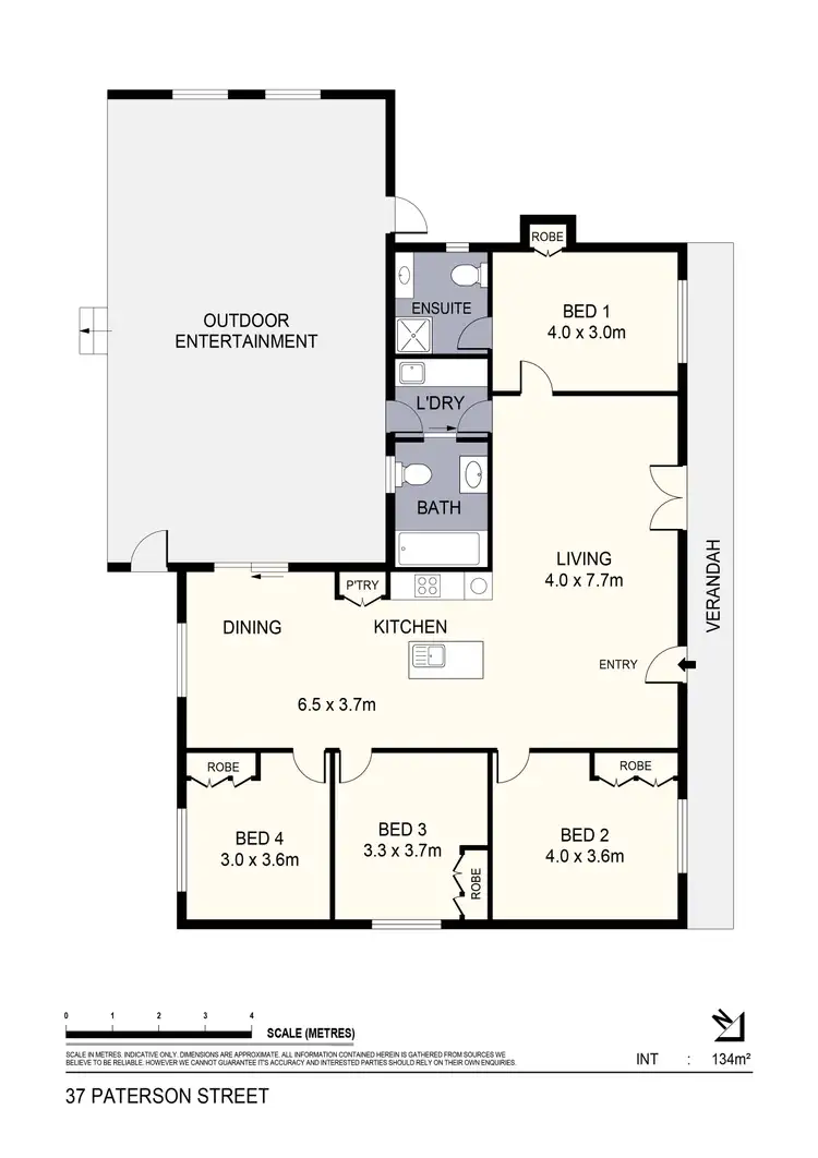 Floorplan of Homely house listing, 37 Paterson Street, Quarry Hill VIC 3550