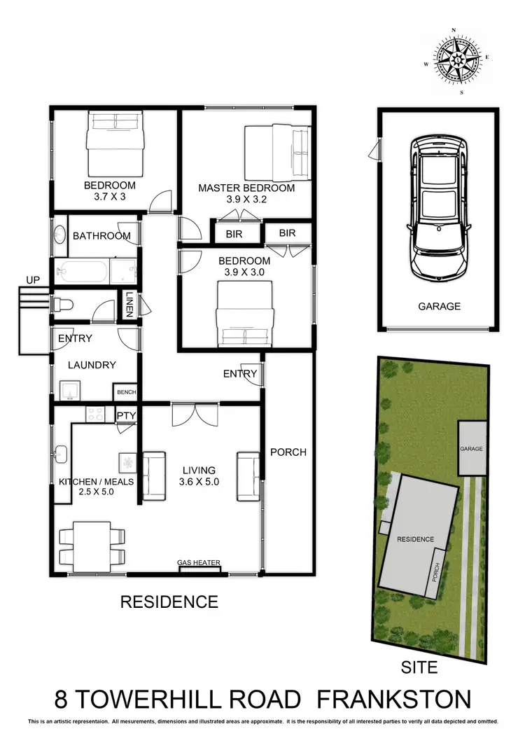 Floorplan of Homely house listing, 8 Towerhill Road, Frankston VIC 3199