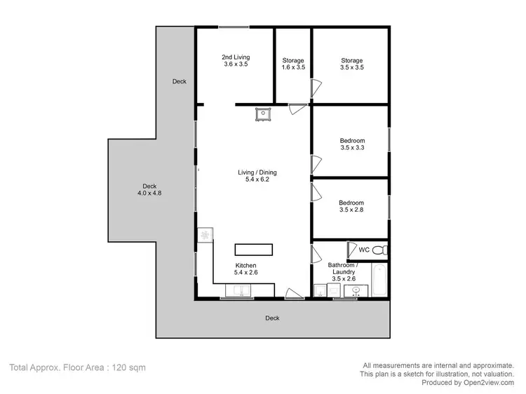 Floorplan of Homely house listing, 6 Gwen Road, Port Arthur TAS 7182