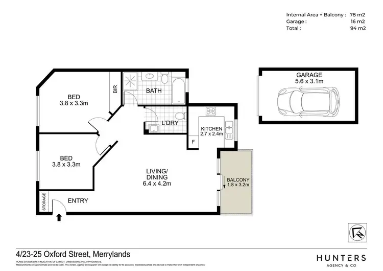 Floorplan of Homely unit listing, 4/23-25 Oxford Street, Merrylands NSW 2160