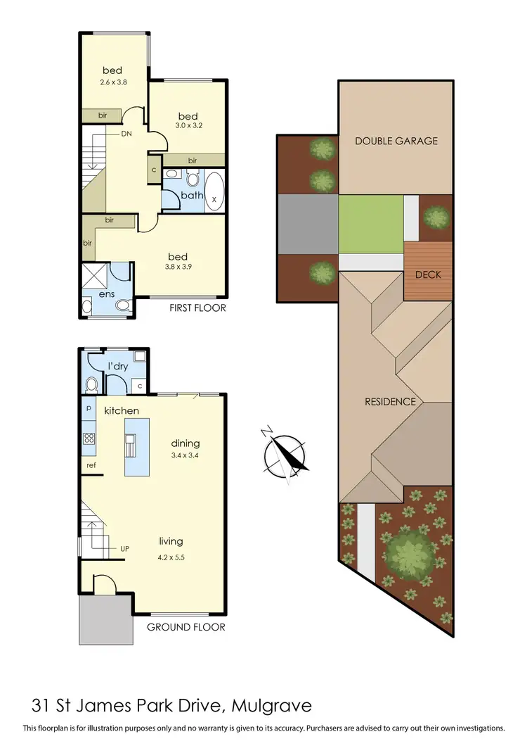 Floorplan of Homely house listing, 31 St James Park Drive, Mulgrave VIC 3170