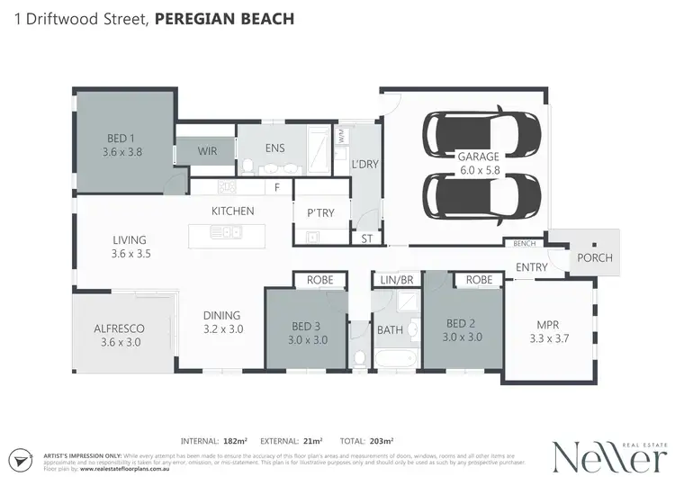 Floorplan of Homely house listing, 1 Driftwood Street, Peregian Beach QLD 4573