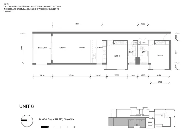 Floorplan of Homely apartment listing, 6/24 Wooltana Street, Como WA 6152