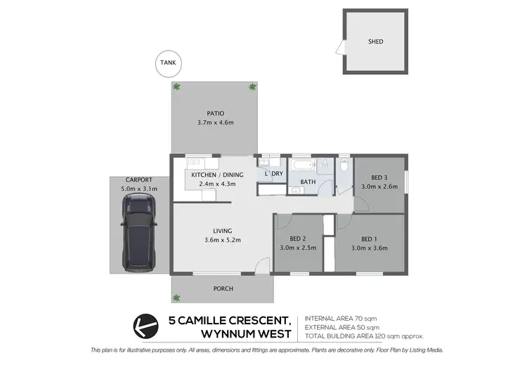 Floorplan of Homely house listing, 5 Camille Crescent, Wynnum West QLD 4178