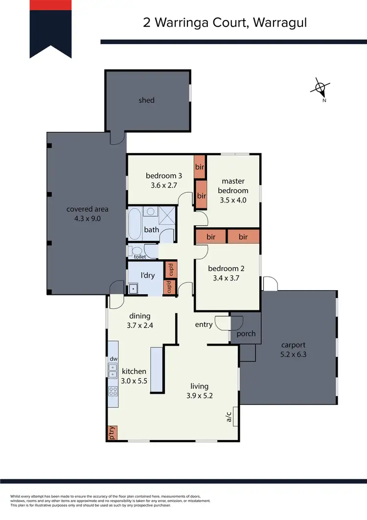 Floorplan of Homely house listing, 2 Warringa Court, Warragul VIC 3820