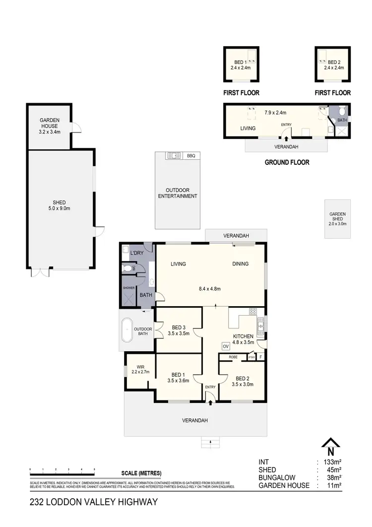 Floorplan of Homely house listing, 232 Loddon Valley Highway, Myers Flat VIC 3556