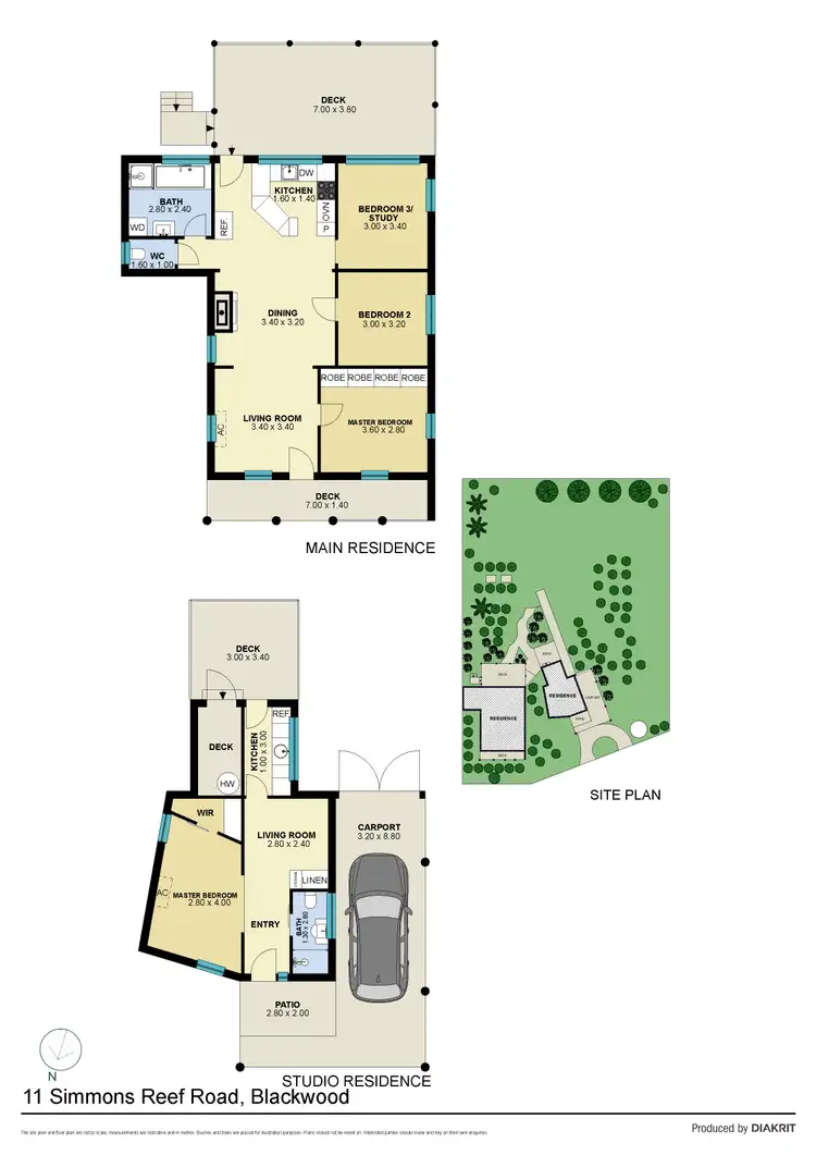 Floorplan of Homely house listing, 11 Simmons Reef Road, Blackwood VIC 3458