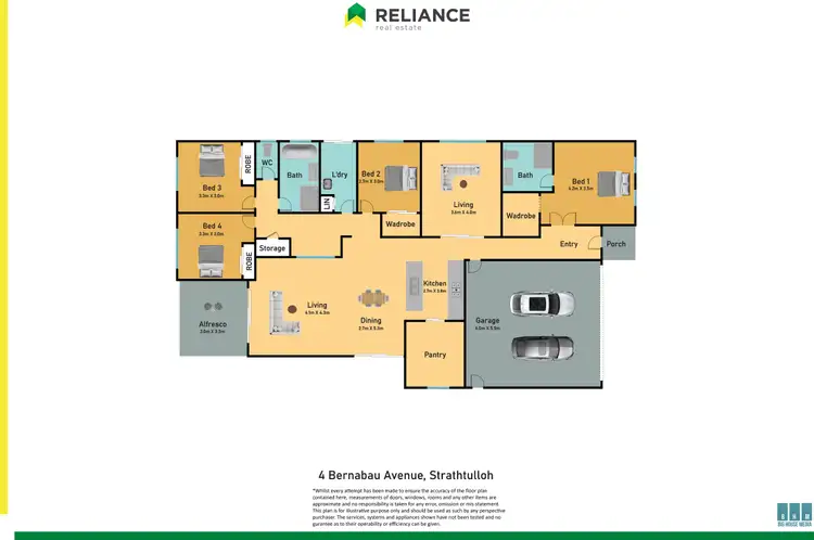 Floorplan of Homely house listing, 4 Bernabau Avenue, Strathtulloh VIC 3338
