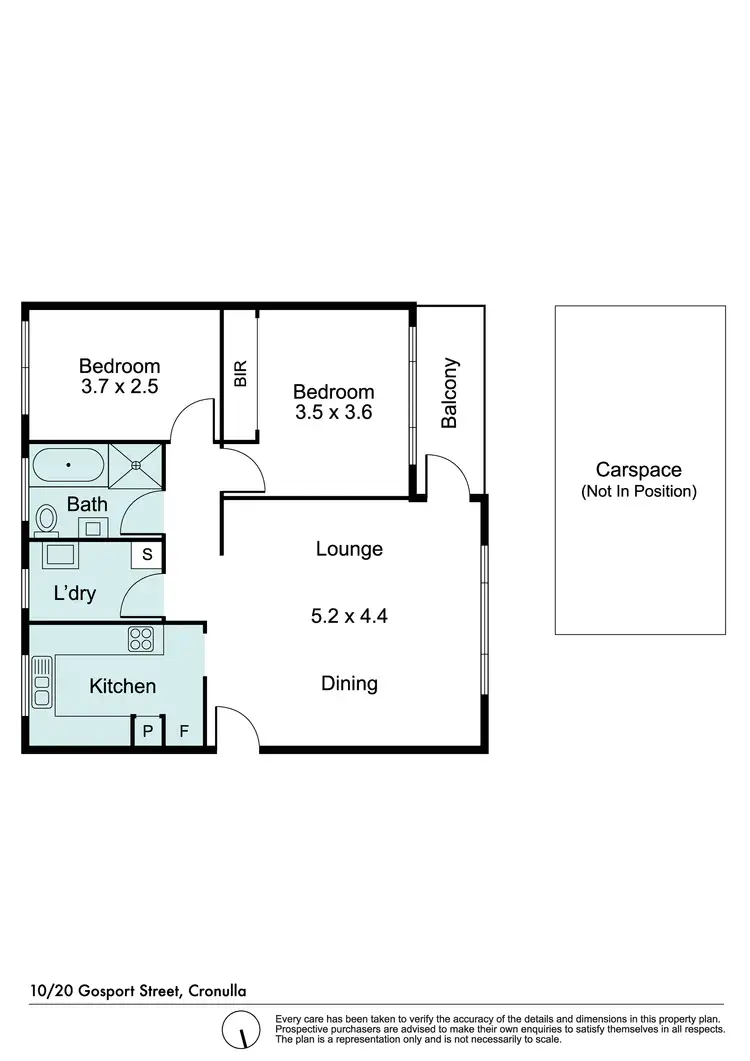 Floorplan of Homely unit listing, 10/20 Gosport Street, Cronulla NSW 2230