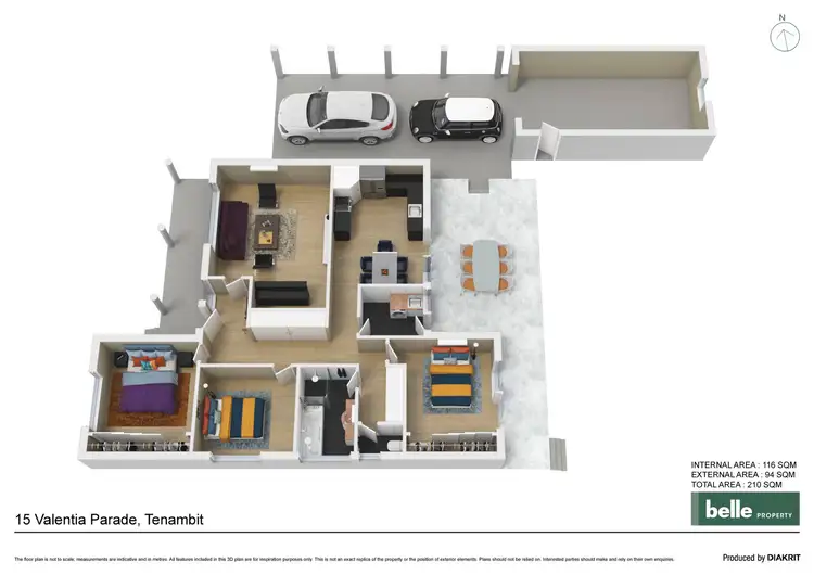 Floorplan of Homely house listing, 15 Valentia Parade, Tenambit NSW 2323
