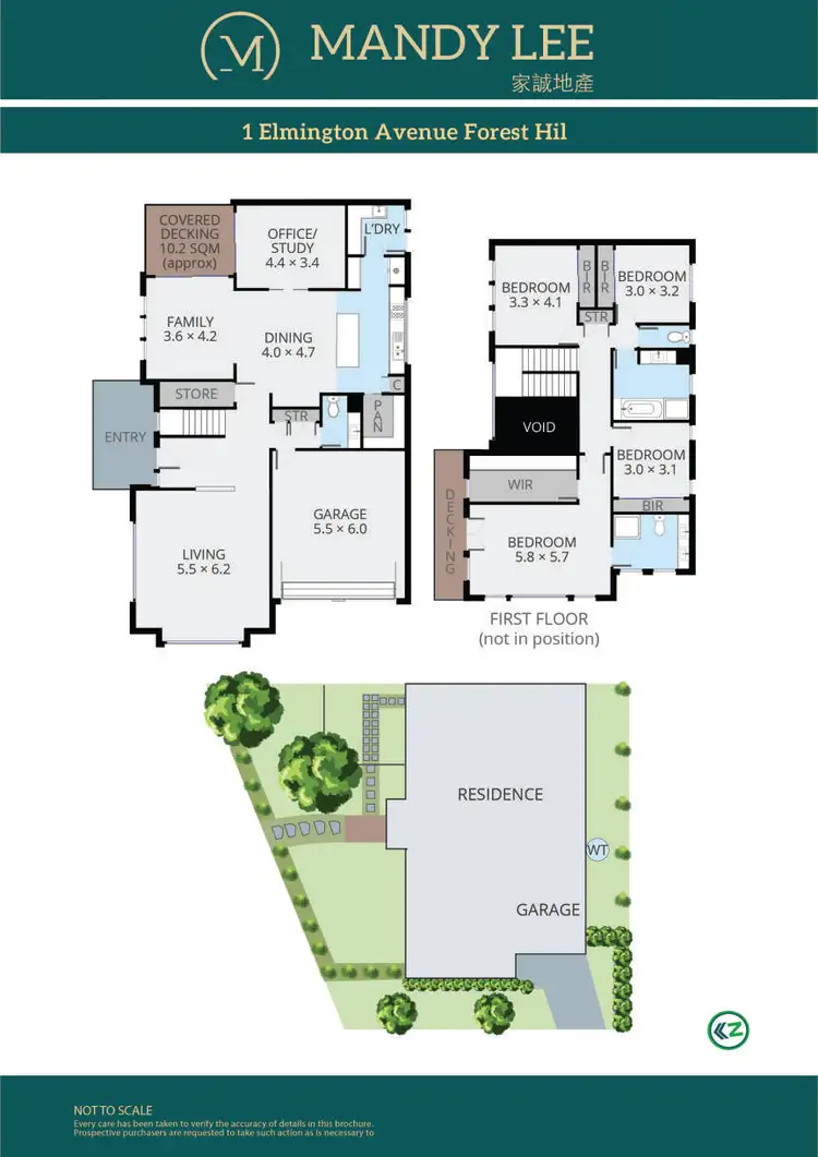 Floorplan of Homely house listing, 1 Elmington Avenue, Forest Hill VIC 3131