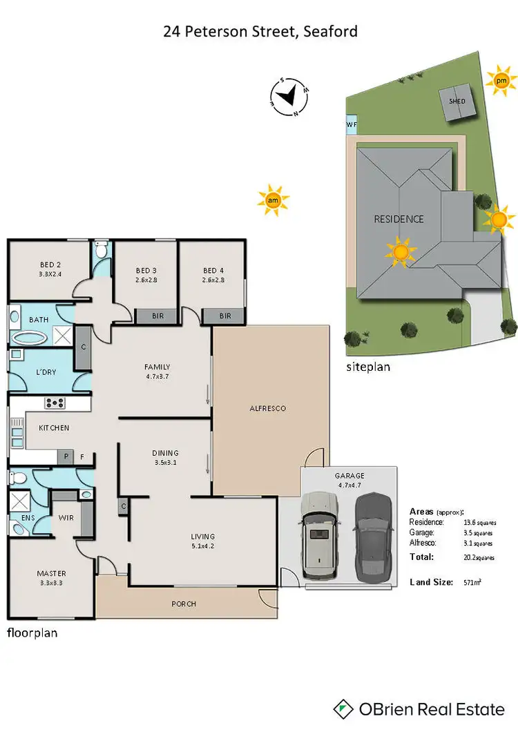 Floorplan of Homely house listing, 24 Peterson Street, Seaford VIC 3198