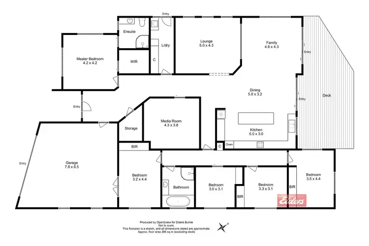 Floorplan of Homely house listing, 10 Boston Avenue, Cooee TAS 7320