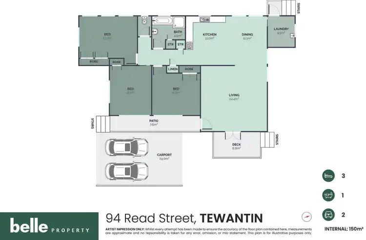 Floorplan of Homely house listing, 94 Read Street, Tewantin QLD 4565