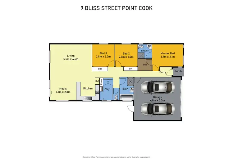 Floorplan of Homely house listing, 9 Bliss Street, Point Cook VIC 3030