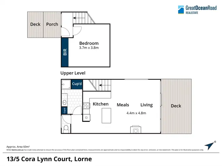 Floorplan of Homely unit listing, 13/5 Cora Lynn Court, Lorne VIC 3232