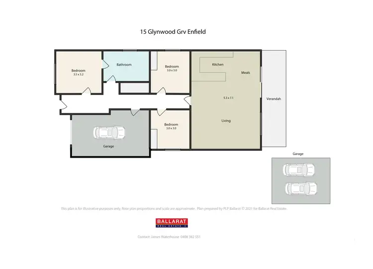 Floorplan of Homely house listing, 15 Glynwood Grove, Enfield VIC 3352